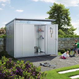 Biohort Gerätehaus AvantGarde silber-metallic Geräteschuppen 21