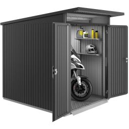Biohort Gerätehaus AvantGarde dunkelgrau-metallic Geräteschuppen 18