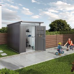 Biohort Gerätehaus AvantGarde dunkelgrau-metallic Geräteschuppen 19
