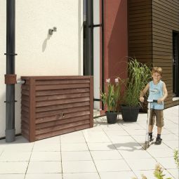 GRAF Regentonne Woody, Wandtank, darkwood 4