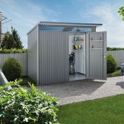 Biohort Gerätehaus AvantGarde quarzgrau-metallic Geräteschuppen 20