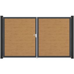 GroJa Doppeltor BasicLine schmal PVC-Steckzaun 5