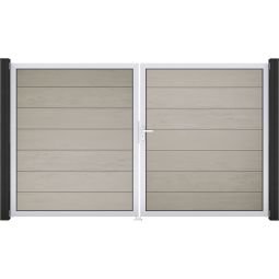 GroJa Doppeltor Solid Grande Steckzaun 3