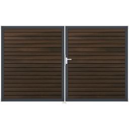 GroJa Doppeltor Solid Rhombus BPC-Steckzaun 5