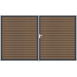 GroJa Doppeltor Solid Rhombus BPC-Steckzaun 5