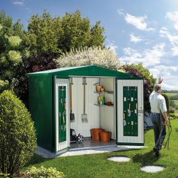 Biohort Gerätehaus Europa dunkelgrün Geräteschuppen 12
