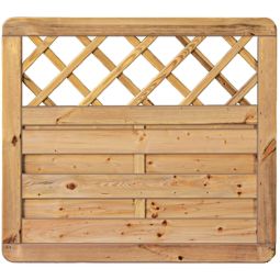 T&J Sichtschutzzaun Avantgarde mit Dekorgitter 4