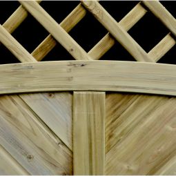 T&J Sichtschutzzaun CLASSIC Diagonal mit 5