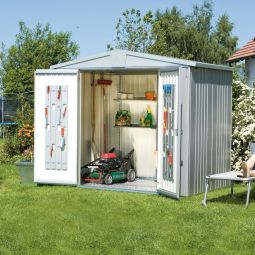 Biohort Gerätehaus Europa silber-metallic Geräteschuppen 11