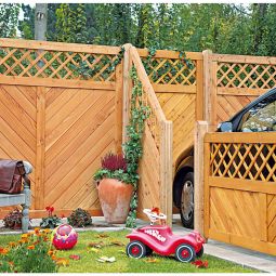 T&J Sichtschutzzaun SKAGEN Anschluss mit 3