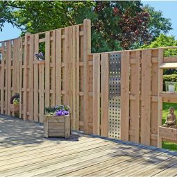 T&J Sichtschutzzaun AALBORG Bretterzaun Sichtschutz 3