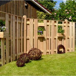 T&J Sichtschutzzaun AALBORG Bretterzaun Füllbrett 4