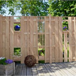 T&J Sichtschutzzaun AALBORG Bretterzaun Blumenkasten 5