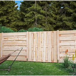 T&J Sichtschutzzaun LOLLAND Sichtschutz Bohlenzaun 3