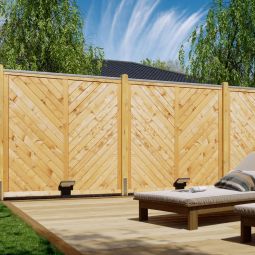 T&J Sichtschutzzaun SUNLINE Profilbrettzaun Sichtschutz 3