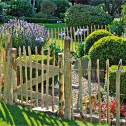 T&J ROLLO-Lattenzauntor Staketenzaun Tor Kastanie 4