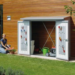 Biohort Kaminholzregal Woodstock dunkelgrau-metallic 9