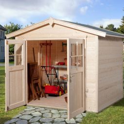weka Gerätehaus 224 naturbelassen Geräteschuppen 4