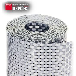 NOOR Zaunblende Rattan chrom Sichtschutzstreifen 4