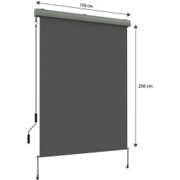 NOOR Senkrechtmarkise Exklusiv 150x250 cm 6