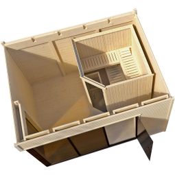 weka Design-Saunahaus CUBILIS Sparset natur 6
