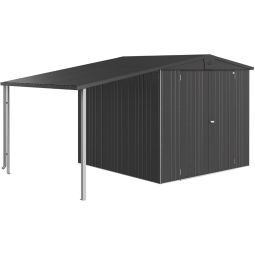 Biohort Seitendach Gerätehaus Europa dunkelgrau-metallic 5