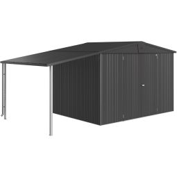 Biohort Seitendach Gerätehaus Europa dunkelgrau-metallic 6