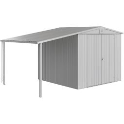 Biohort Seitendach Gerätehaus Europa silber-metallic 5