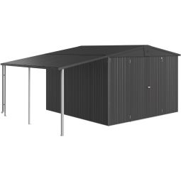Biohort Seitendach Gerätehaus Europa dunkelgrau-metallic 8