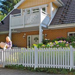 T&J Gartentor Vorgartenzaun LIGHTLINE weiß 4