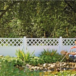 T&J Sichtschutzzaun LIGHTLINE mit Dekorgitter 5