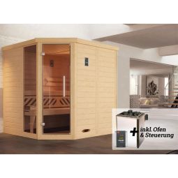weka Premium Massivholz Elementsauna KEMI 4