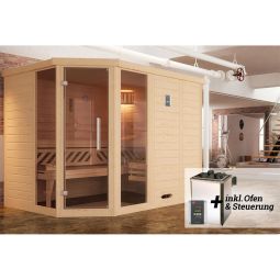 weka Premium Massivholz Elementsauna KEMI 6