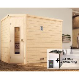 weka Premium Massivholz Sauna TURKU 7