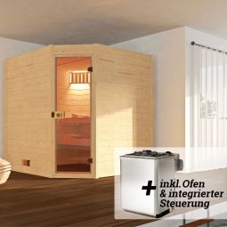 weka Massivholz Sauna VALIDA Eck 4