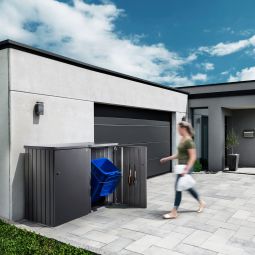 Biohort Mülltonnenbox Alex dunkelgrau-metallic 7