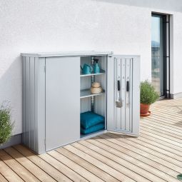 Biohort Terrassenschrank Romeo silber-metallic 5