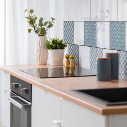 Windhager Fliesenaufkleber Obolus grau 15x15 3