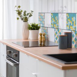 Windhager Fliesenaufkleber Otis blau 15x15 3