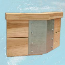 weka Massivholzpool 593 mit Übersteigleiter 7