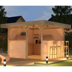weka Holzpavillon Gartenlaube 657 Pavillon 6