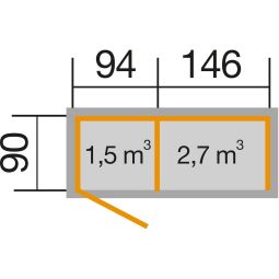 weka Brennholzregal 663 Kaminholzregal 4