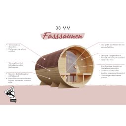 Karibu Woodfeeling Fasssauna 1,5 8