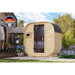 Karibu Woodfeeling Fasssauna Quadro 0 6