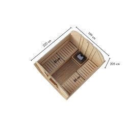 Karibu Woodfeeling Fasssauna Quadro 2 3
