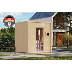 Karibu Woodfeeling Saunahaus Avenal naturbelassen 4