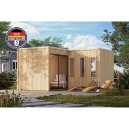 Karibu Woodfeeling Saunahaus Paradise naturbelassen 4
