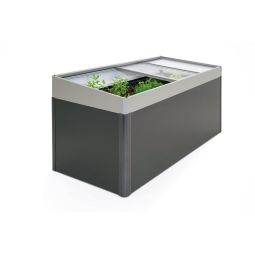 Biohort Frühbeetaufsatz HochBeet 2x1 quarzgrau-metallic 3