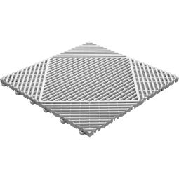 florco Klickfliese Kunststoff classic weiss-alu 3