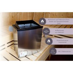 Karibu Saunaofen 11 kW SET 7